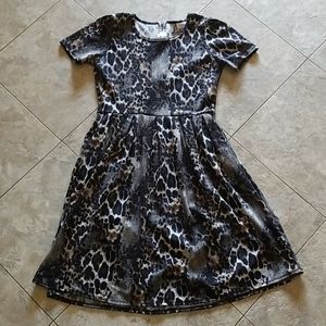 LulaRoe Leopard print Amelia dress